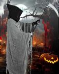 Adult Grim Reaper Costume with Scythe and Mask