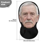 Old Man Mask with Veil for Costume Fun
