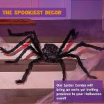6.5ft Scary Giant Spider Halloween Decorations