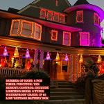 8 Pcs Remote-Controlled Witch Hat String Lights