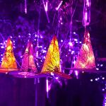 8 Pcs Remote-Controlled Witch Hat String Lights