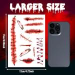 Zombie Scars Temporary Tattoos for Halloween Fun