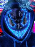 Glow-in-the-Dark Halloween LED Mask for All Ages