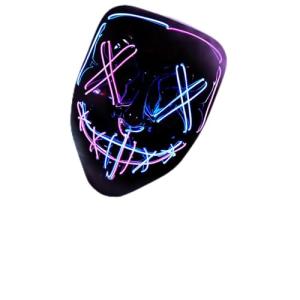 Light Up Halloween Purge LED Scary Mask