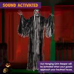 59” Animated Hanging Grim Reaper with Sound