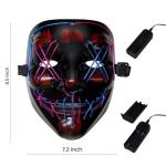 Light Up Halloween Purge LED Scary Mask