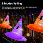 Lighted Witch Hats with Remote Control - 8 Pack