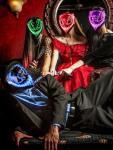 Glow-in-the-Dark Halloween LED Mask for All Ages