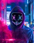 Light Up Halloween Purge LED Scary Mask