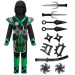 Kids Green Ninja Costume for Halloween Fun