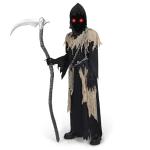 Glowing Eyes Grim Reaper Costume for Kids