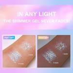 Waterproof Halloween Body Glitter Gel for Face & Hair