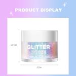 Waterproof Halloween Body Glitter Gel for Face & Hair