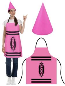 Gnome Cone Hats and Crayon Apron Costume Set