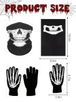 Vintage Grim Reaper Costume with Hood and Skull Mask