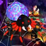 8 FT Halloween Inflatable Spider with Magic Light