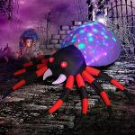 8 FT Halloween Inflatable Spider with Magic Light