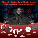 Life-Size Halloween Skeleton with Light-Up Eyes