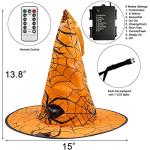 Haunting Witch Hat Lights with Remote – 8 Pack