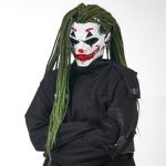 Futuristic Clown Mask with Braids for Cosplay