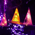 Haunting Witch Hat Lights with Remote – 8 Pack