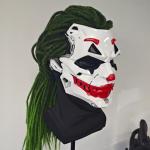 Futuristic Clown Mask with Braids for Cosplay