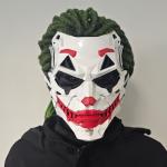 Futuristic Clown Mask with Braids for Cosplay