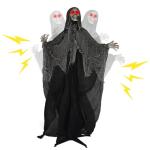 Life-Size Halloween Skeleton with Light-Up Eyes