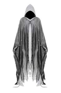 Grim Reaper Costume Hooded Cape for Adults