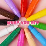 12 Color Face and Body Paint Sticks Kit