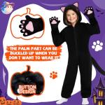 Black Cat Costume for Kids with Pink Ears