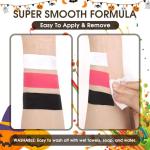 Washable Black Face Paint for Halloween Costume Fun