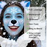Halloween Face Painting Kit for Cosplay and Parties