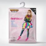 Colorful Skeleton Costume for Kids with Hair Extensions