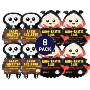 SpaLife Halloween Face Mask Gift Set - 8 Pack