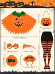 Glow-in-the-Dark Pumpkin Costume Set for Adults