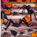 Giant Realistic Spider with 4 Small Spiders