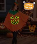 Glow in the Dark Pumpkin Costume Set for Women