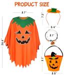 Glow in the Dark Pumpkin Costume Set for Women