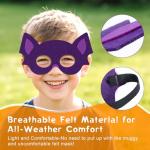 12 Pack Halloween Felt Masks for Kids