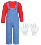 Kids' Green Plumber Costume for Halloween Parties