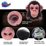 Black Chimp Latex Mask for Halloween Fun