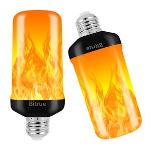 LED Flame Effect Light Bulb, 4 Modes (2 Pack)