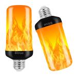 LED Flame Effect Light Bulb, 4 Modes (2 Pack)