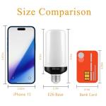 LED Flame Effect Light Bulb, 4 Modes (2 Pack)