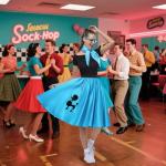 1950s Poodle Dress Costume with Accessories for Women