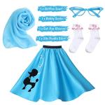 1950s Poodle Dress Costume with Accessories for Women