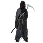 Spooktacular Creations Halloween Glowing Eyes Grim Reaper Costume for Kids, Dark Knight Reaper Phantom Costume for Halloween Dress Up (XX-Large(14-16yr))