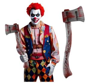Bloody Plastic Axe Prop for Halloween Costumes