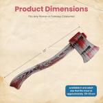 Bloody Plastic Axe Prop for Halloween Costumes